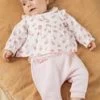 Ensemble Body-blouse, Legging Et Chaussettes Bébé Fille 2 Ensemble Body-blouse, Legging Et Chaussettes Bébé Fille -Mini Chic Soldes 22H0CFH1ENS 307 1