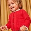 Cardigan Rouge En Maille Fantaisie -Mini Chic Soldes 22H1BFE1CAR 050 1