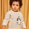 Pull En Tricot Fantaisie Chiné -Mini Chic Soldes 22H1BGR1PUL A011 1