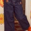 Jean Wide Legs En Denim Foncé -Mini Chic Soldes 22H2PFF1PAN K005 1