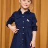 Robe Bleu Marine à Fronces -Mini Chic Soldes 22H2PFQ2ROB C214 1