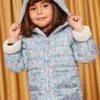 Veste Réversible à Capuche Bleu -Mini Chic Soldes 22H2PFV2CAP 009 1