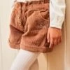 Short Brun En Velours -Mini Chic Soldes 22H2PFY1SHO I802 1