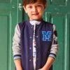 Gilet Bleu Marine Et Gris Esprit Teddy