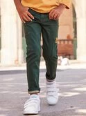 Pantalon Denim Vert