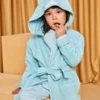 Peignoir Bleu En éponge à Capuche Animation Licorne -Mini Chic Soldes 22H5PF21PEI 222 1