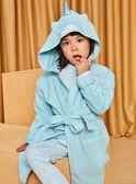 Peignoir Bleu En éponge à Capuche Animation Licorne