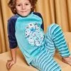 Ensemble Pyjama T-shirt Et Pantalon En Velours -Mini Chic Soldes 22H5PGW1PYJ 714 1