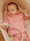 Veste à Capuche En Tubique Rose Clair