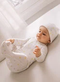 Pyjama Et Bonnet De Naissance Blancs à Imprimé Nuages Et Soleils