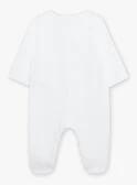 Pyjama Et Bonnet De Naissance Blancs à Motif Nuage Et Soleil 8 Pyjama Et Bonnet De Naissance Blancs à Motif Nuage Et Soleil – Image 6