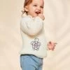 Pull écru En Tricot Avec Tortues 1 Pull écru En Tricot Avec Tortues -Mini Chic Soldes 23E1BFC1PUL 001 1