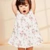 Robe Et Bloomer écrus En Jacquard Imprimé -Mini Chic Soldes 23E1BFD1ROB 001 1