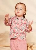 Veste Matelassée Vieux Rose à Fleurs