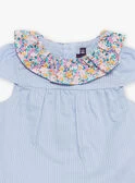Blouse Et Bloomer Ciel à Imprimé Fleuri Et à Rayures 9 Blouse Et Bloomer Ciel à Imprimé Fleuri Et à Rayures – Image 7