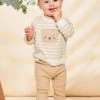 Ensemble Sweat Et Legging Beige Clair -Mini Chic Soldes 23E1BGD1ENS 001 1