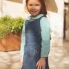 Robe Chasuble En Denim Bleu Foncé -Mini Chic Soldes 23E2PFB1CHS K005 1