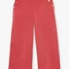 Pantalon Rouge Wide Legs -Mini Chic Soldes 23E2PFC1PAN 410 11
