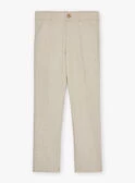 Pantalon Beige En Lin 5 Pantalon Beige En Lin – Image 3