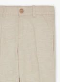Pantalon Beige En Lin 7 Pantalon Beige En Lin – Image 5