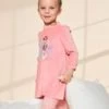 Pyjama Deux Pièces Rose En Velours Avec Sirènes -Mini Chic Soldes 23E5PF22CHN 404 1
