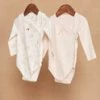 Lot De 2 Body Rose Et écru En Coton Biologique -Mini Chic Soldes 23H0NFB1BOD 001 1