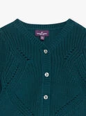 Cardigan Vert émeraude En Tricot Fantaisie 7 Cardigan Vert émeraude En Tricot Fantaisie – Image 5