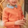 Cardigan Orange En Tricot -Mini Chic Soldes 23H2PF71CAR E413 1
