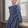 Robe Bleu Marine à Imprimé Fleuri -Mini Chic Soldes 23H2PF91ROB 070 1