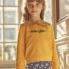 Sweat Ocre En Molleton Gratté -Mini Chic Soldes 23H2PF91SWE B101 1