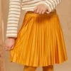 Jupe Plisée En Jersey Jaune -Mini Chic Soldes 23H2PFO2JUP B101 1