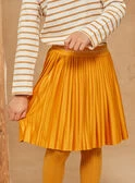 Jupe Plisée En Jersey Jaune