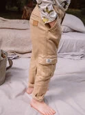 Pantalon Cargo Beige