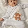 Pyjama écru à Imprimé à Rayures -Mini Chic Soldes 23H5BG11PYJ 001 1