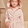 Peignoir à Capuche En éponge Rose 1 Peignoir à Capuche En éponge Rose -Mini Chic Soldes 23H5PF12PEI D319 1