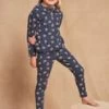 Pyjama Bleu Marine à Imprimé Fleuri -Mini Chic Soldes 23H5PF13PYJ 717 1