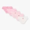 5 Culottes Roses à Imprimé à Rayures, à Pois Et à Motif Papillons -Mini Chic Soldes 23H5PF32SLI D300 11