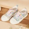 Slip-on écru à Imprimé Fleuri -Mini Chic Soldes 23N10PF31D16 001 1