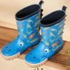 Bottes De Pluie Bleues à Imprimé Dinosaures -Mini Chic Soldes 23N10PG11D0C 208 1