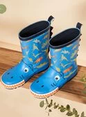 Bottes De Pluie Bleues à Imprimé Dinosaures